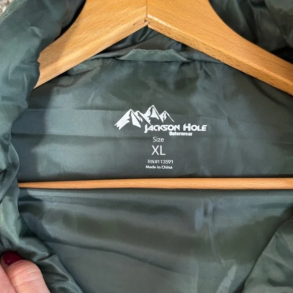 Jackson Hole Mens Winter Vest Green size XLarge - Picture 6 of 10
